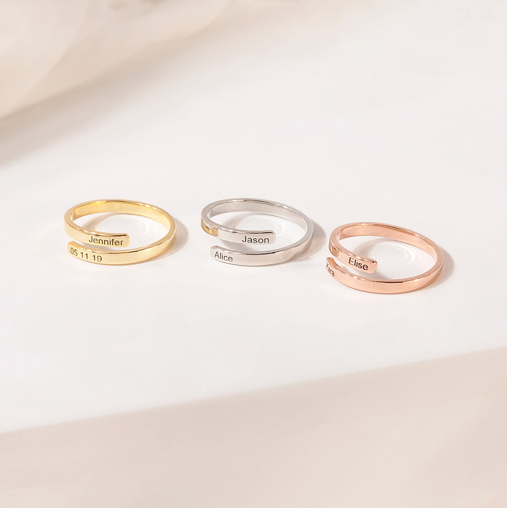 Custom Two Layer Wrap Ring