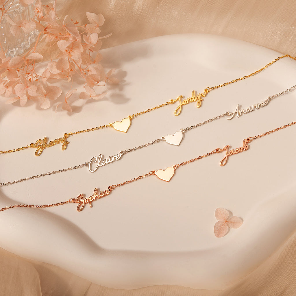 Two Name Couple's Necklace