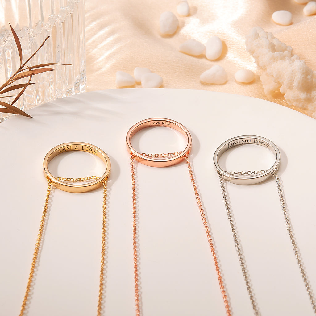 Personalized Ring Necklace