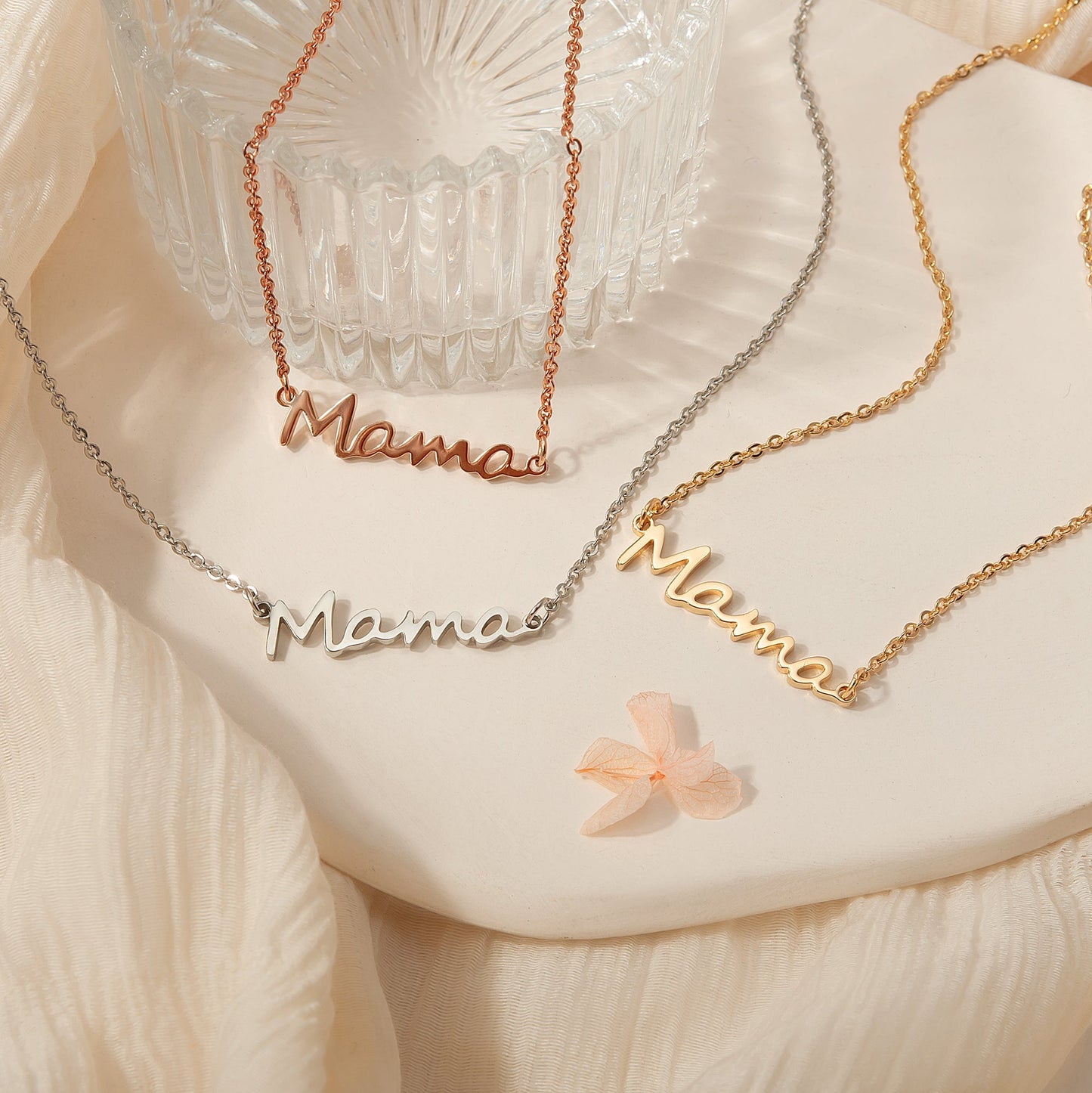 "I Love You Mom" Mama Necklace Gift Set