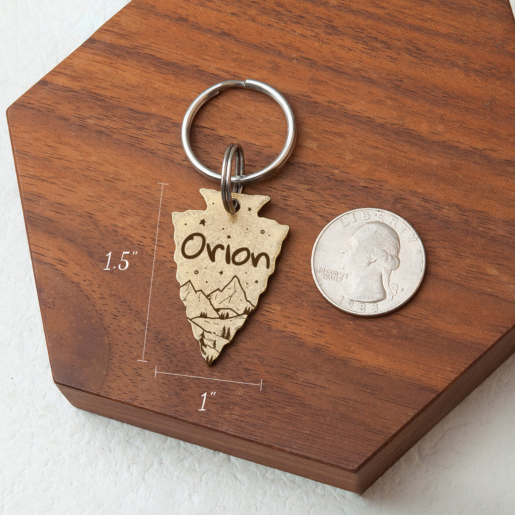 Arrowhead Mountain Starry Night Pet ID Dog Tag