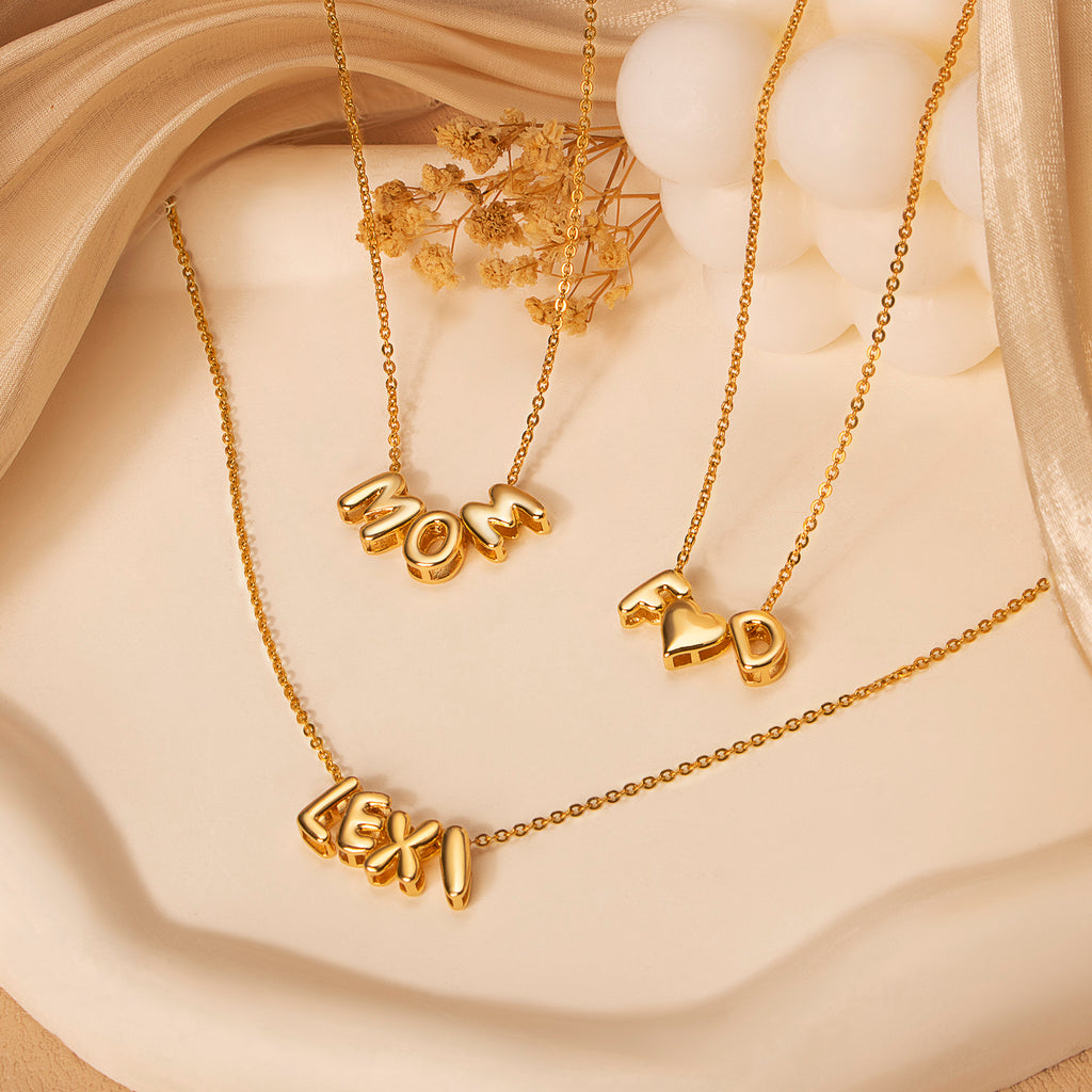 Personalized Letter Bead Name Necklace