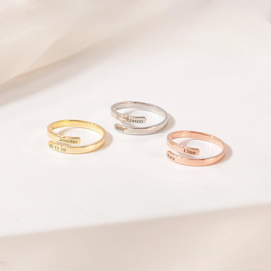 Custom Two Layer Wrap Ring