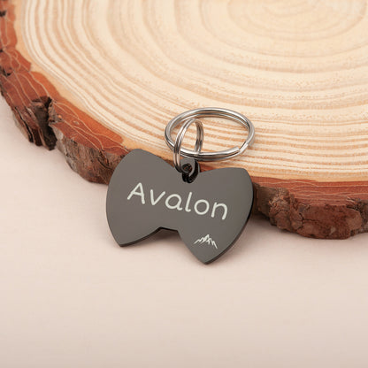 Custom Bow Tie Shaped Pet ID Dog Tag