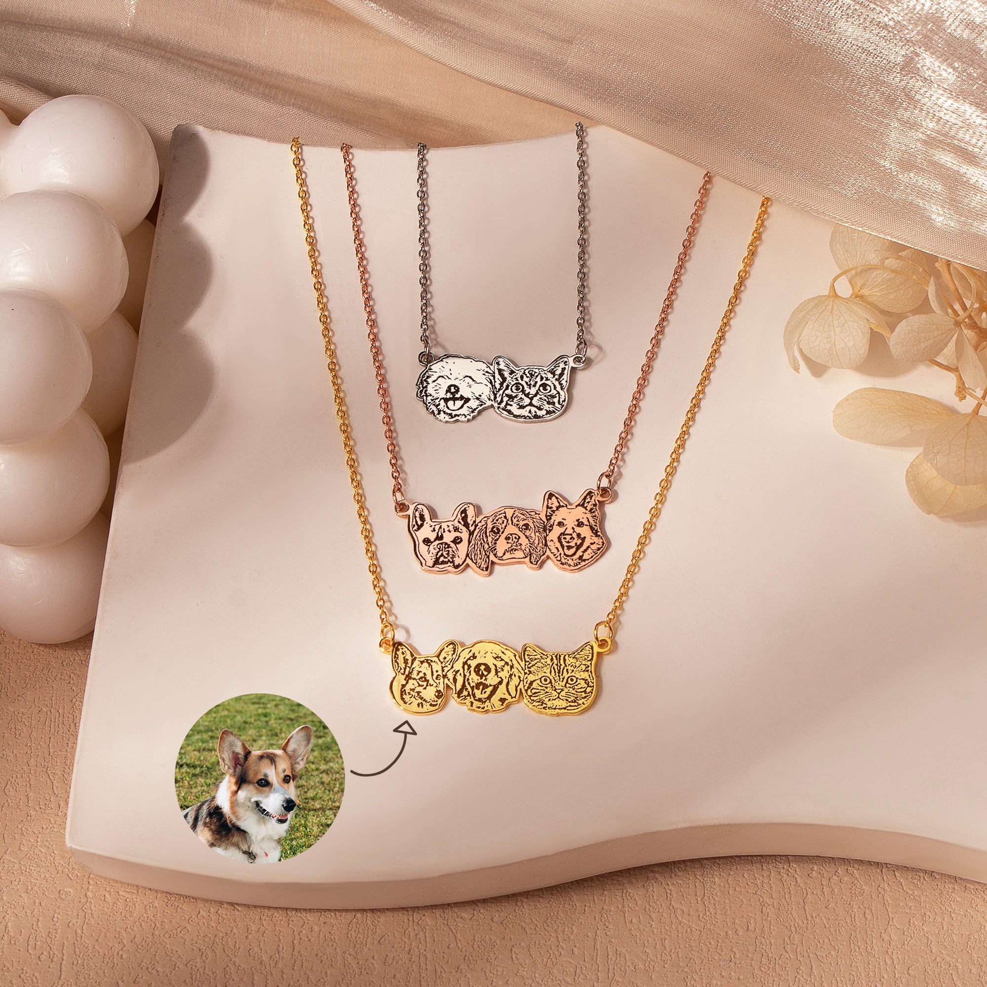 Pet Portrait Necklace