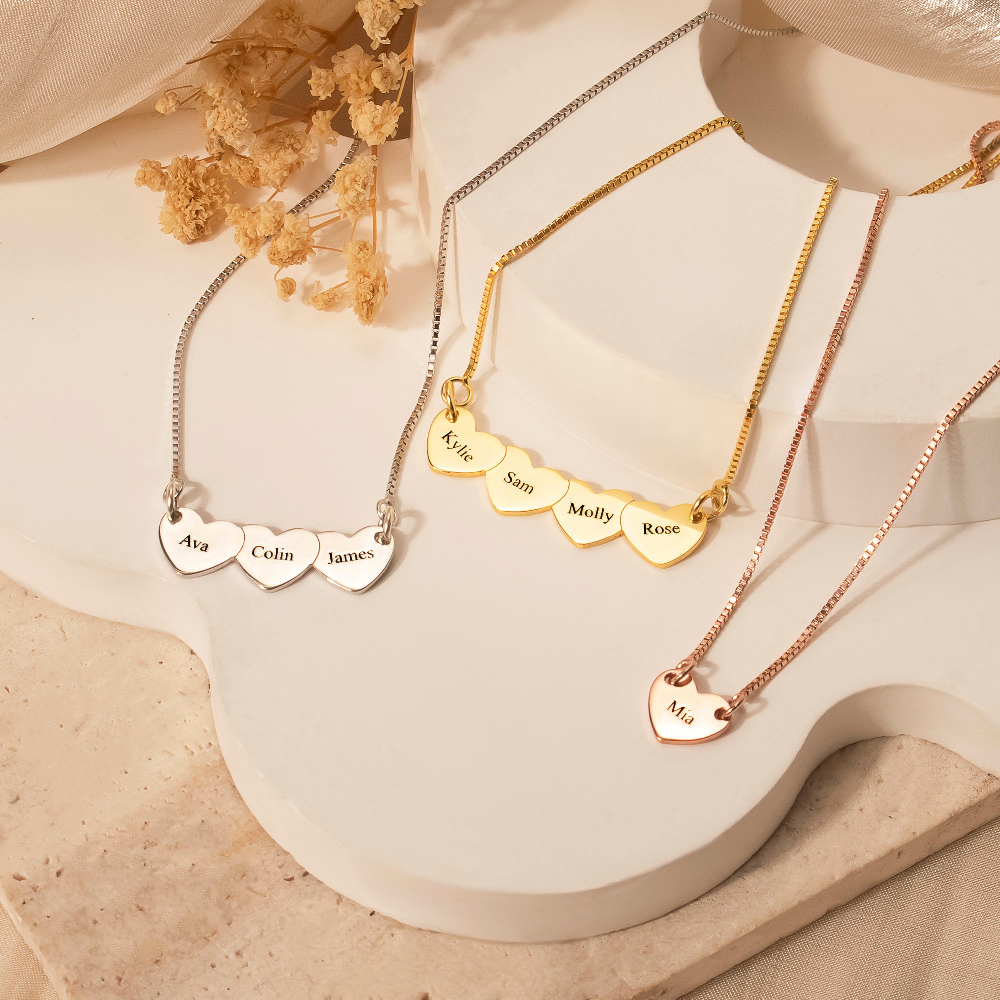 Personalized Heart Necklace