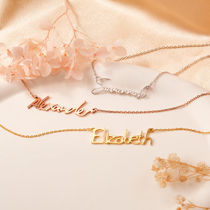 Personalized Signature Name Necklace