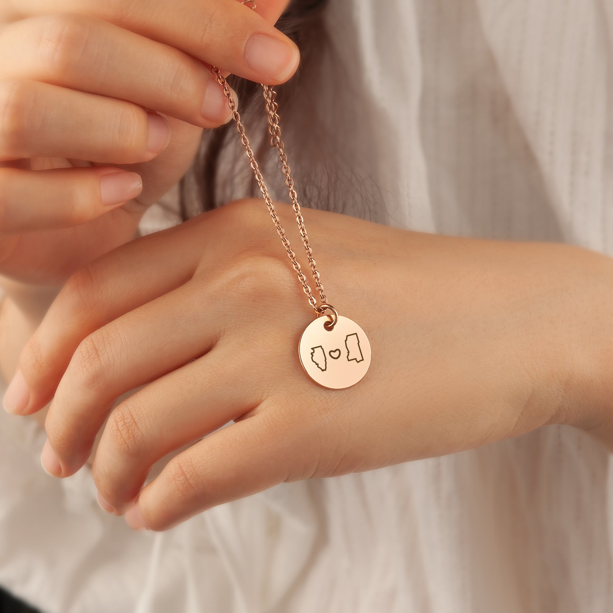 Long Distance State Charm Bracelet