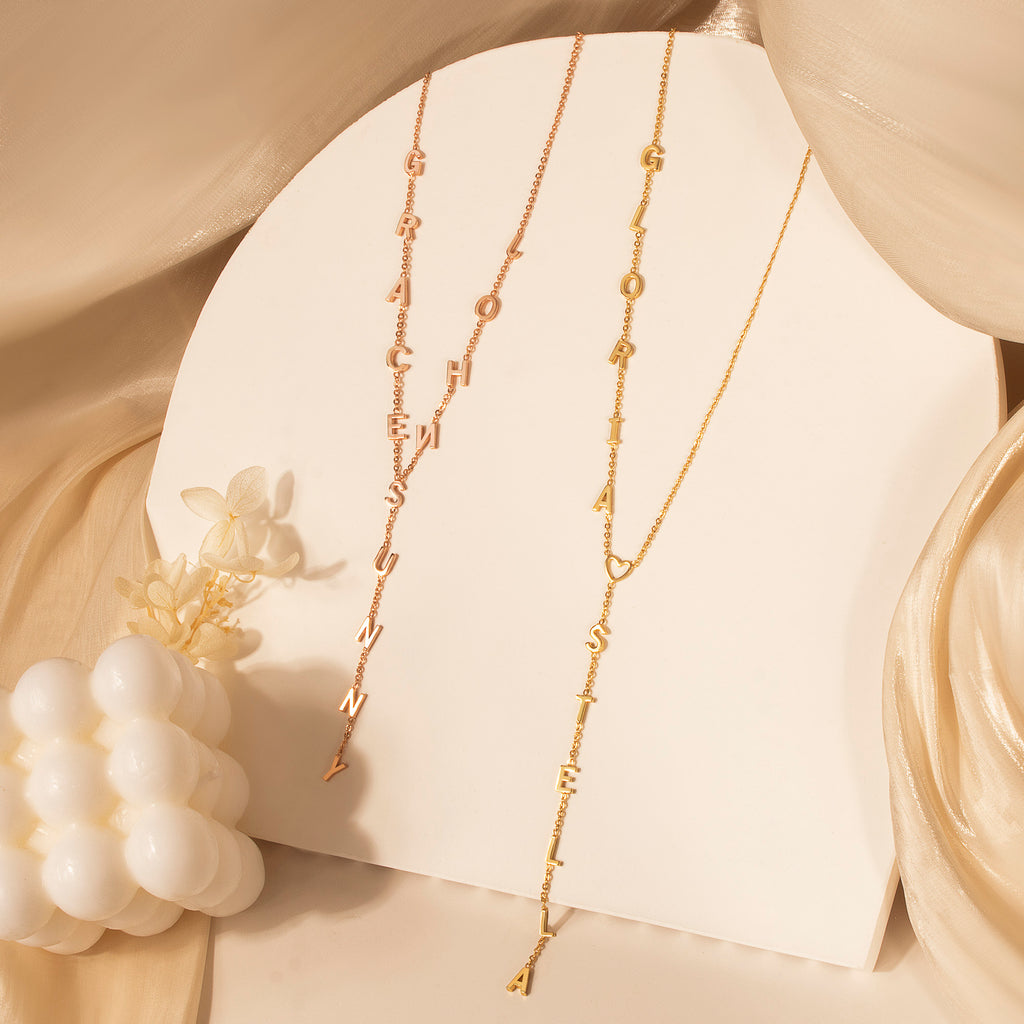 Custom Lariat Name Necklace