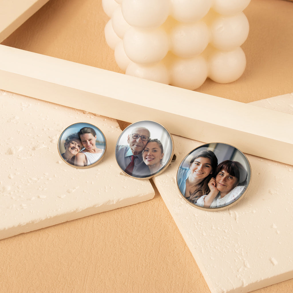 Custom Round Photo Pin