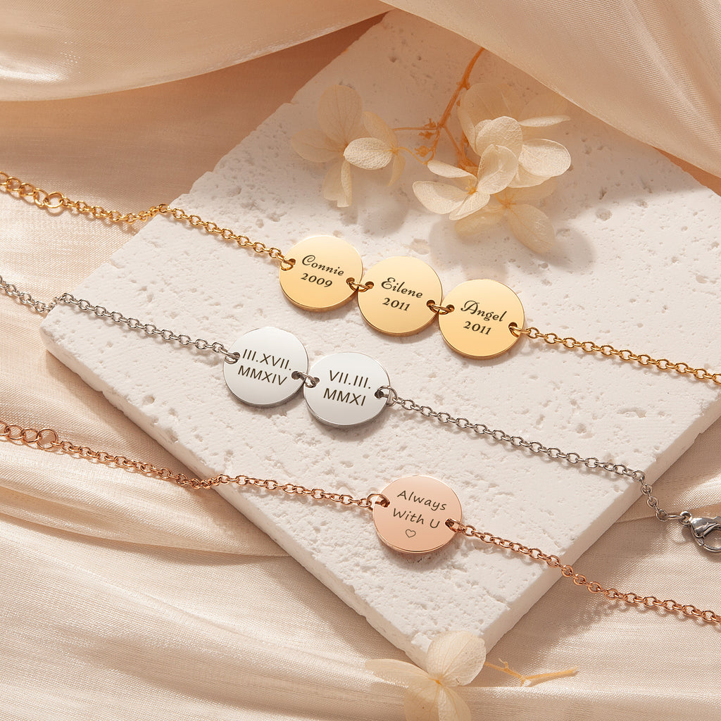 Personalized Multi-Charm Bracelet