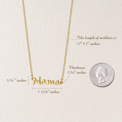 "I Love You Mom" Mama Necklace