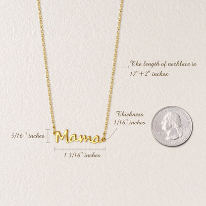 To an Amazing New Mom Mama Necklace Gift Set