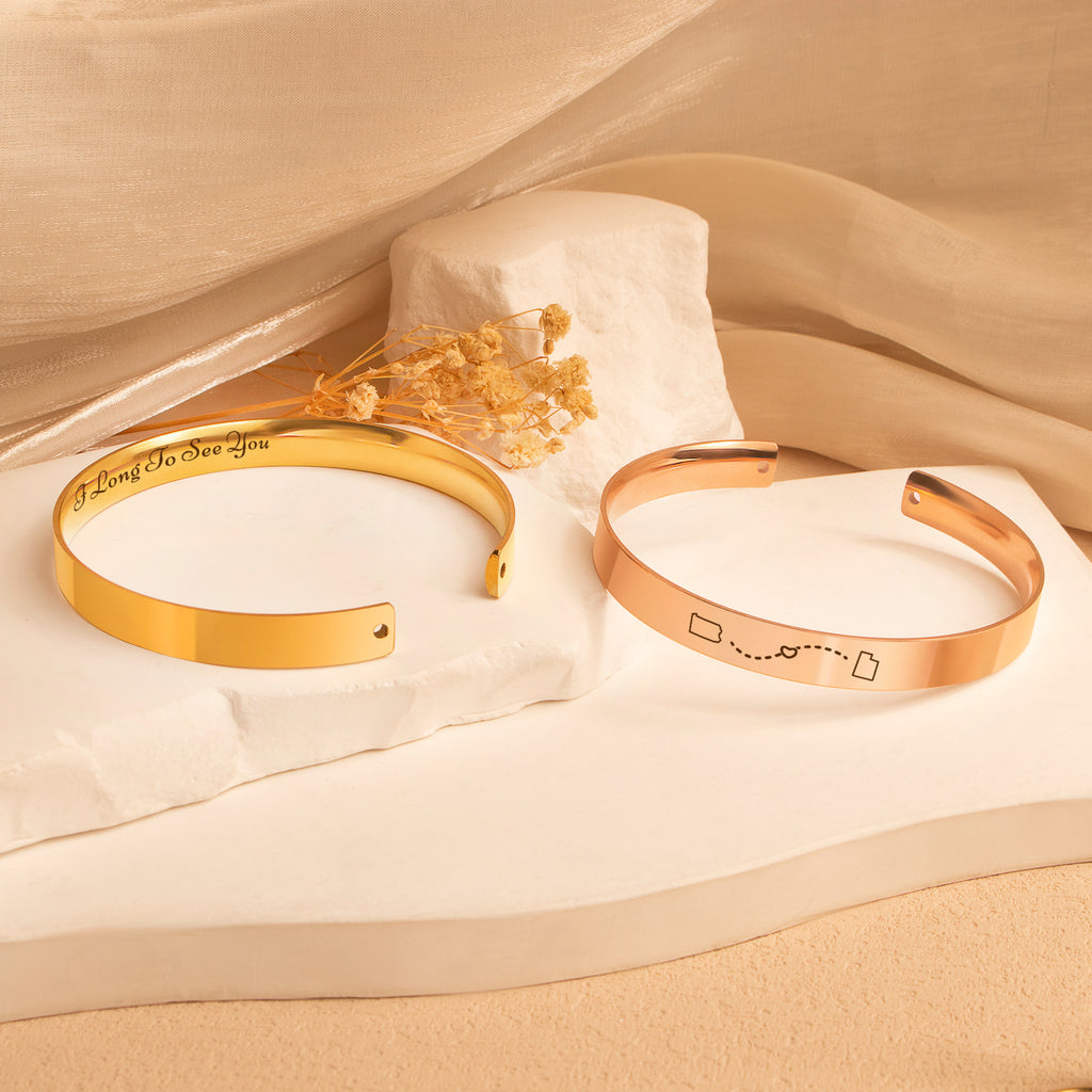 Long Distance 8mm Cuff Bangle