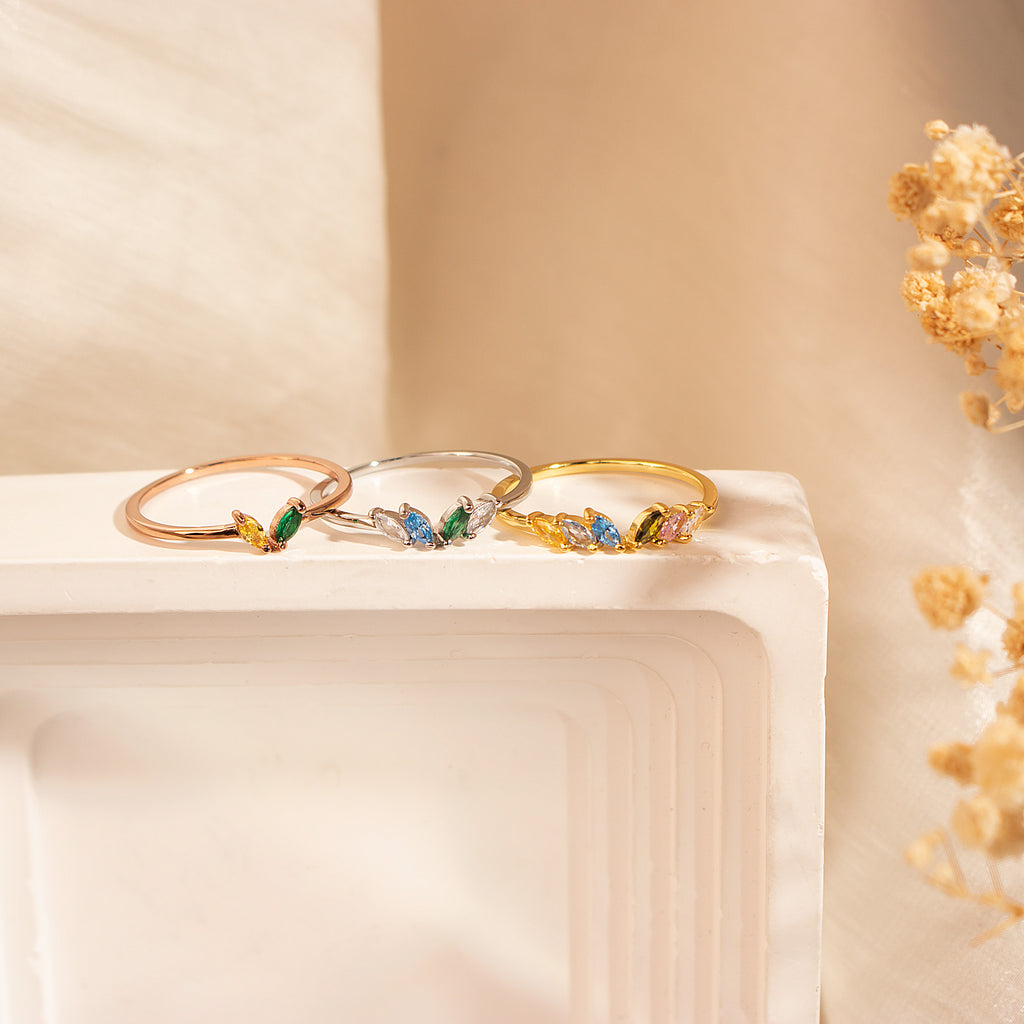 Marquise Birthstone Ring