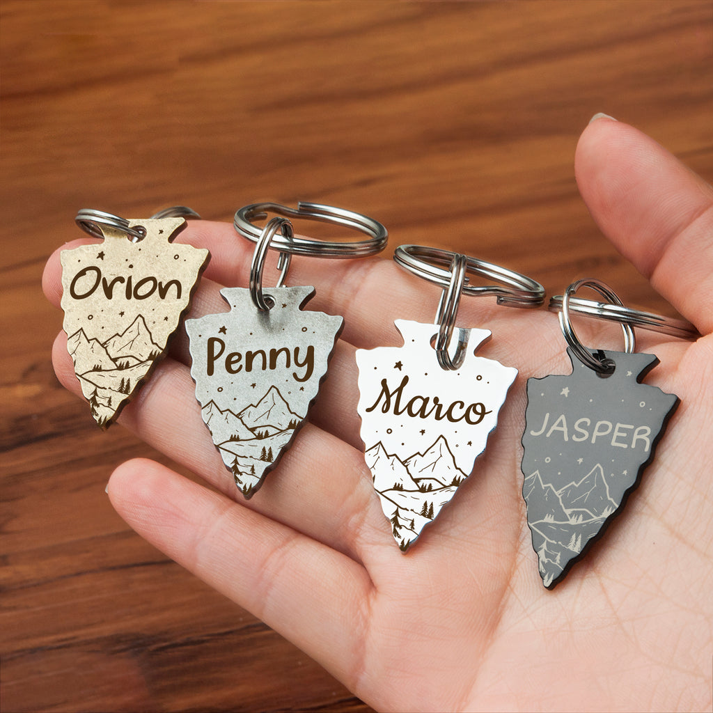Arrowhead Mountain Starry Night Pet ID Dog Tag