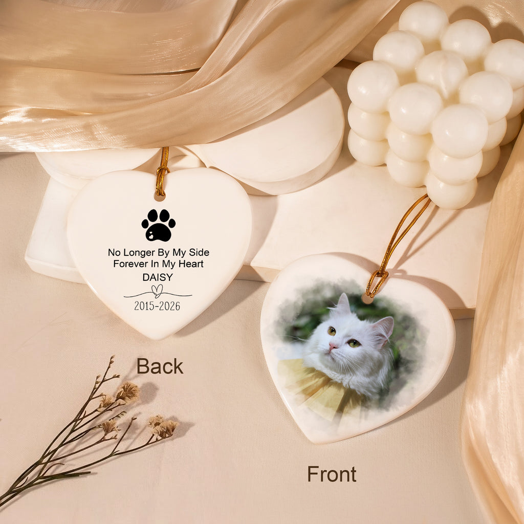 Custom Pet Photo Memorial Ornament