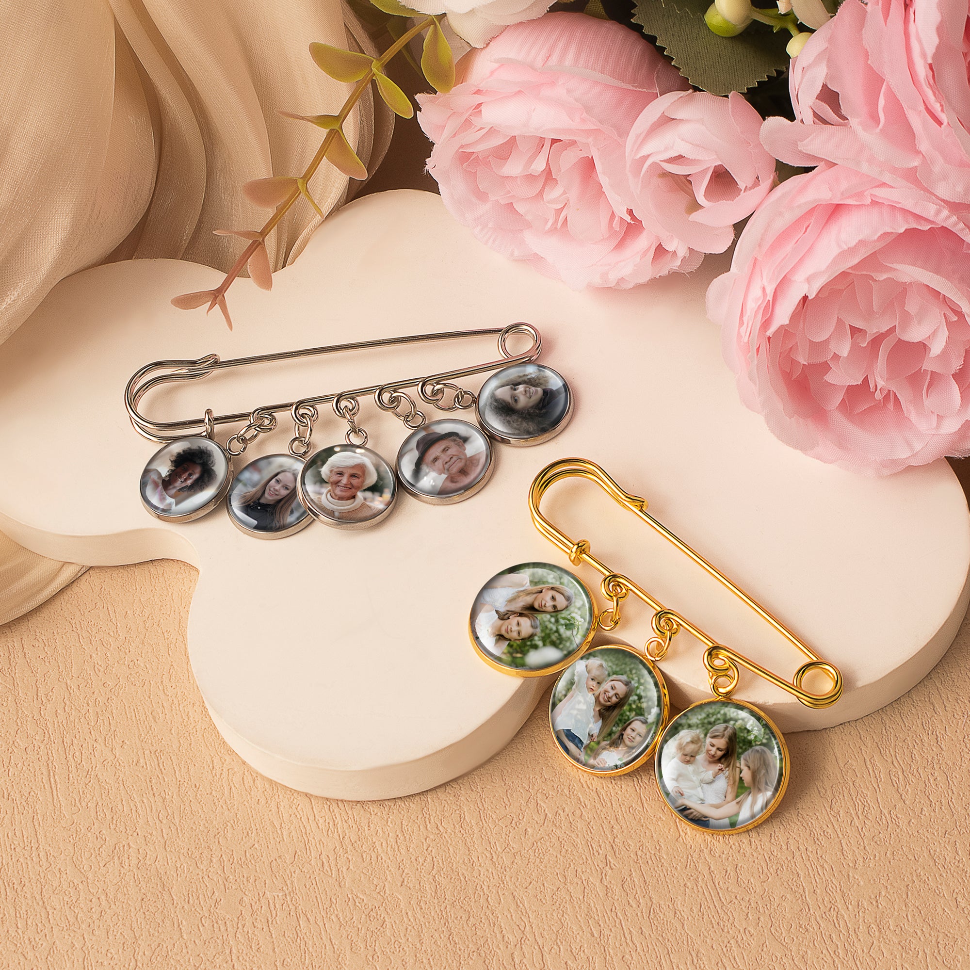 Photo Wedding Brooch