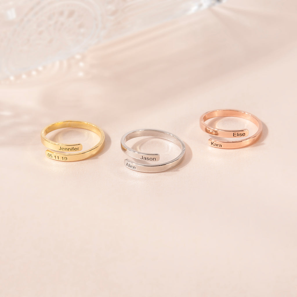 Custom Two Layer Wrap Ring