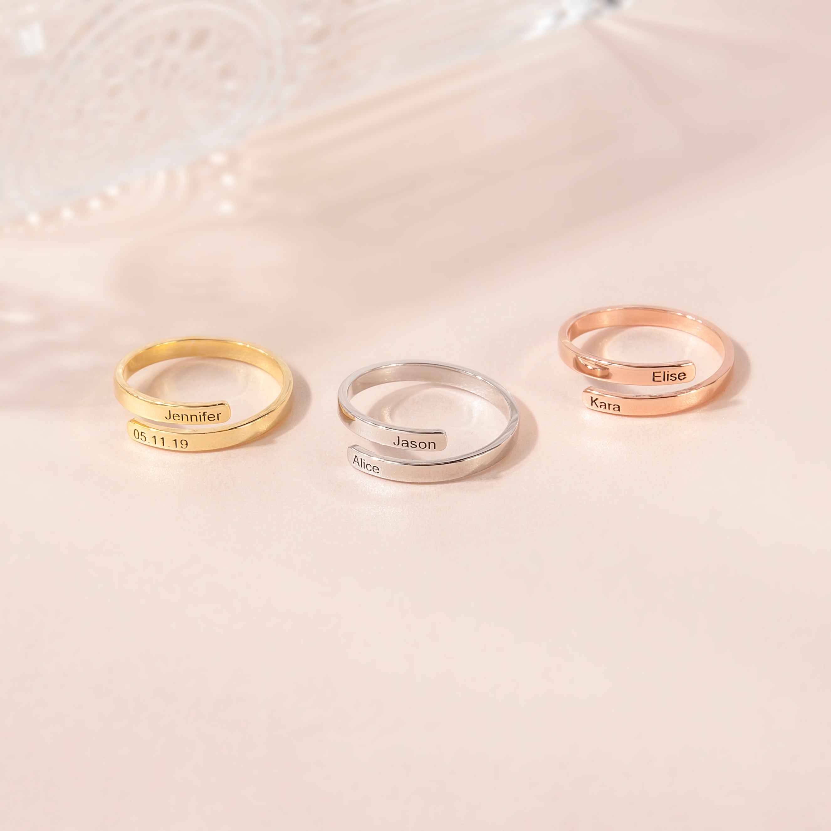 Custom Two Layer Wrap Ring