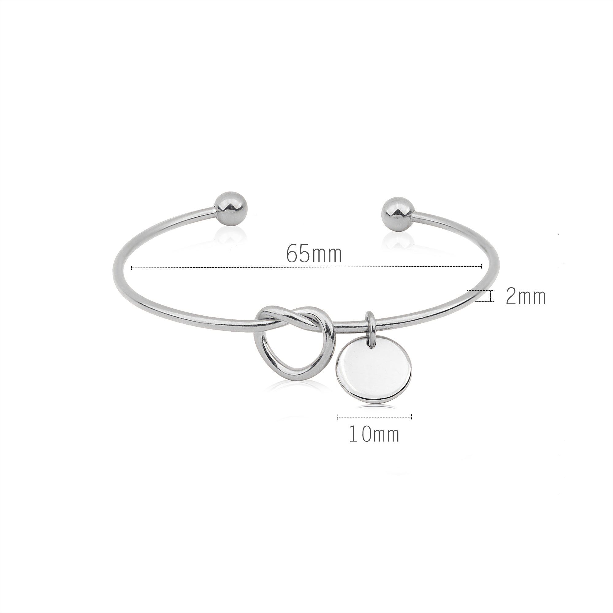 Pet Portrait Photo Custom Cuff Knot Bracelet