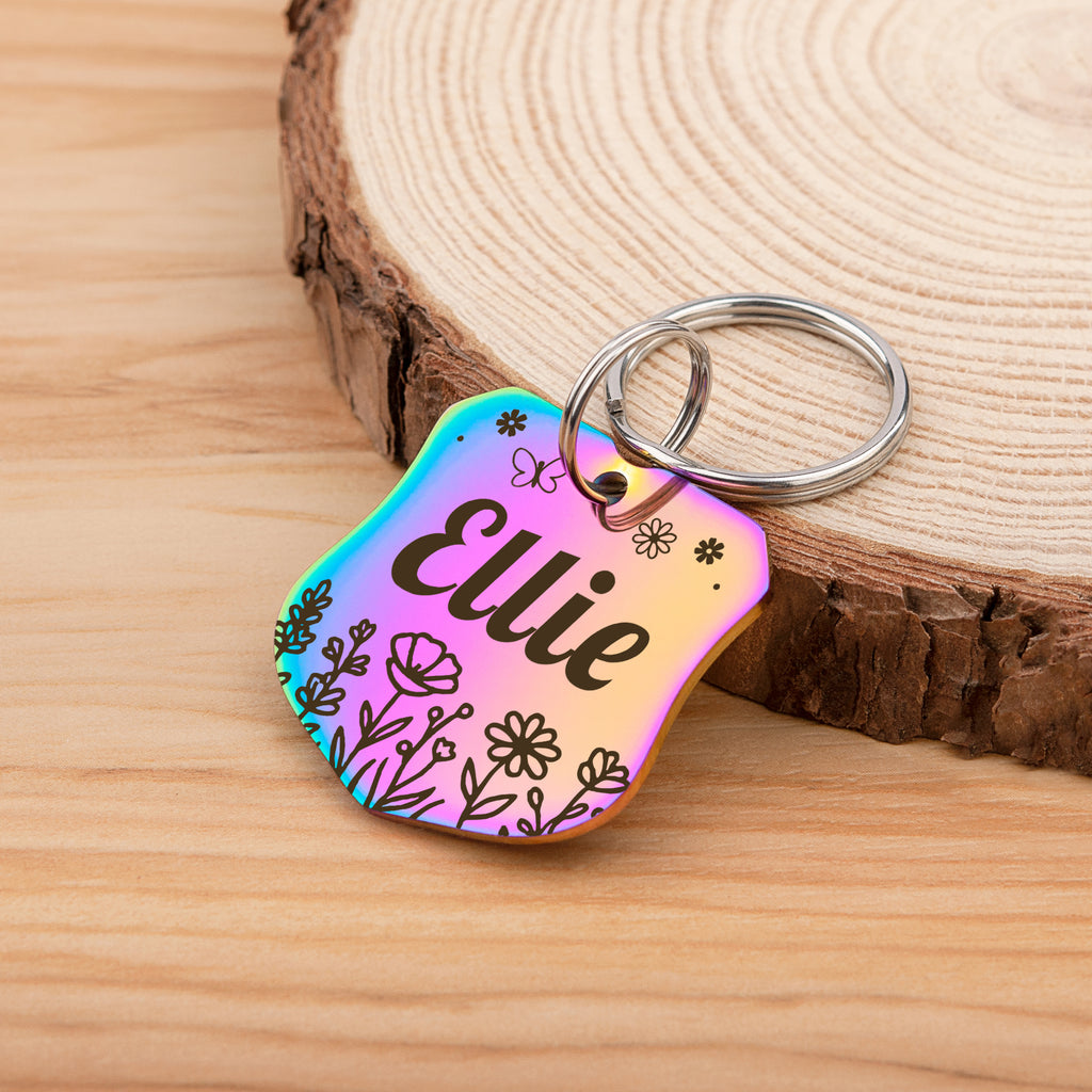 Personalized Shield Stainless Steel Pet ID Tag