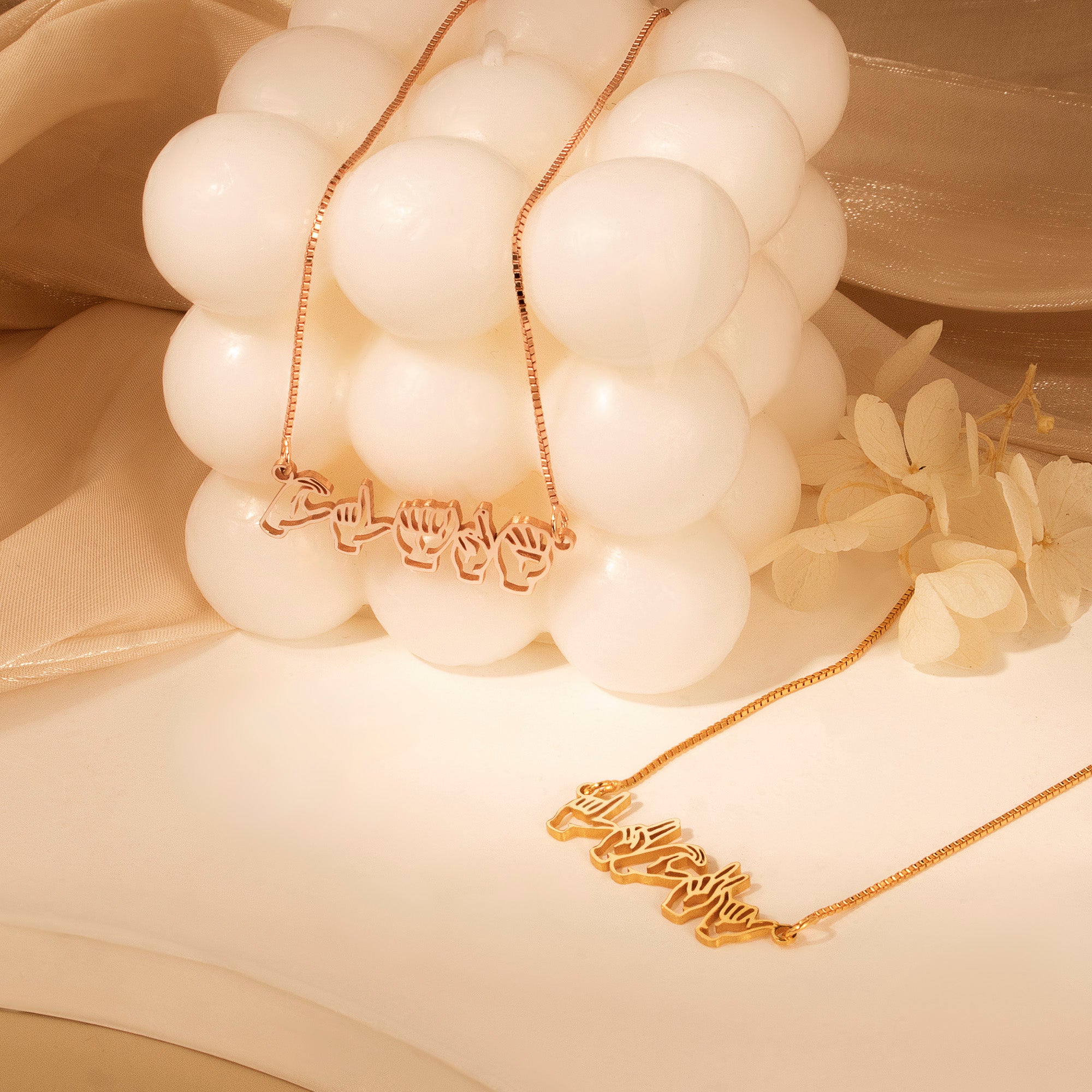 Custom Sign Language Necklace