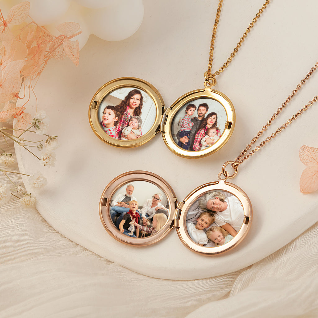 Build Your Own Bouquet Photo Locket Necklace