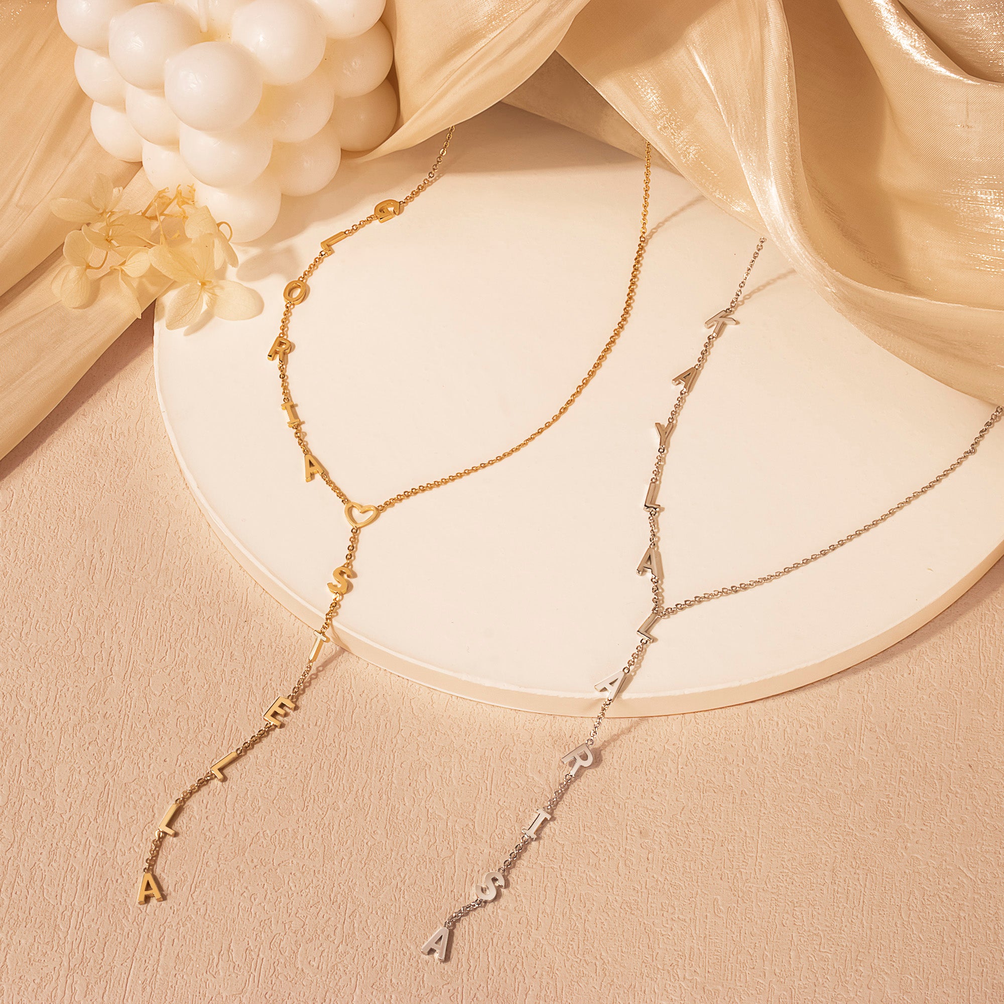 Custom Lariat Name Necklace