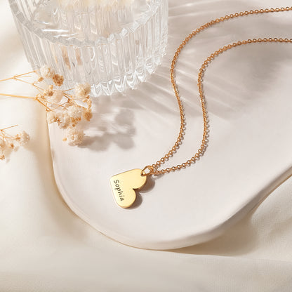 Personalized Mini Heart Necklace