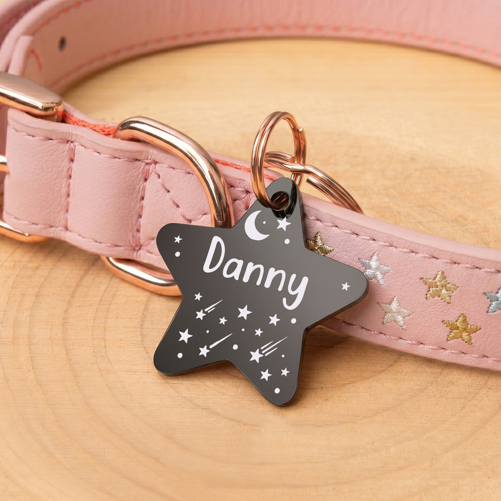 Personalized Star Stainless Steel Pet ID Tag