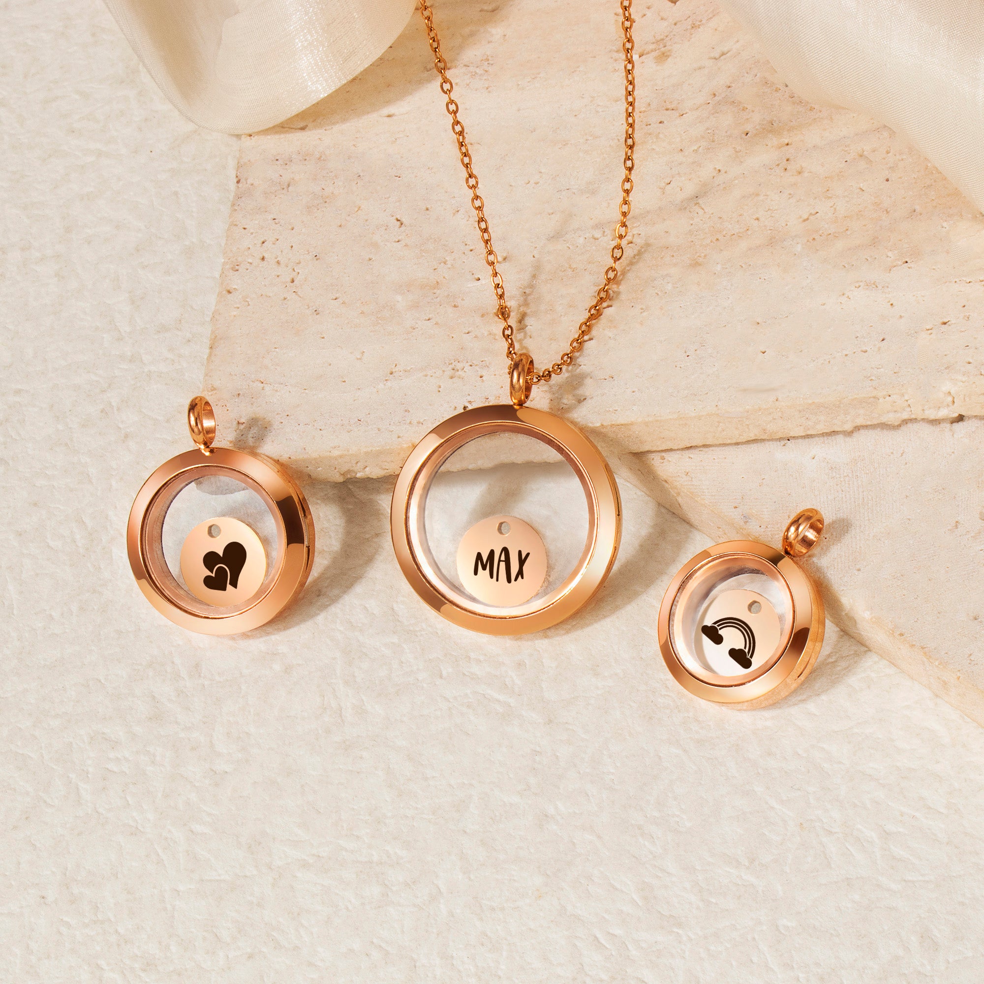 Personalized Charm Locket Pet Memorial Necklace