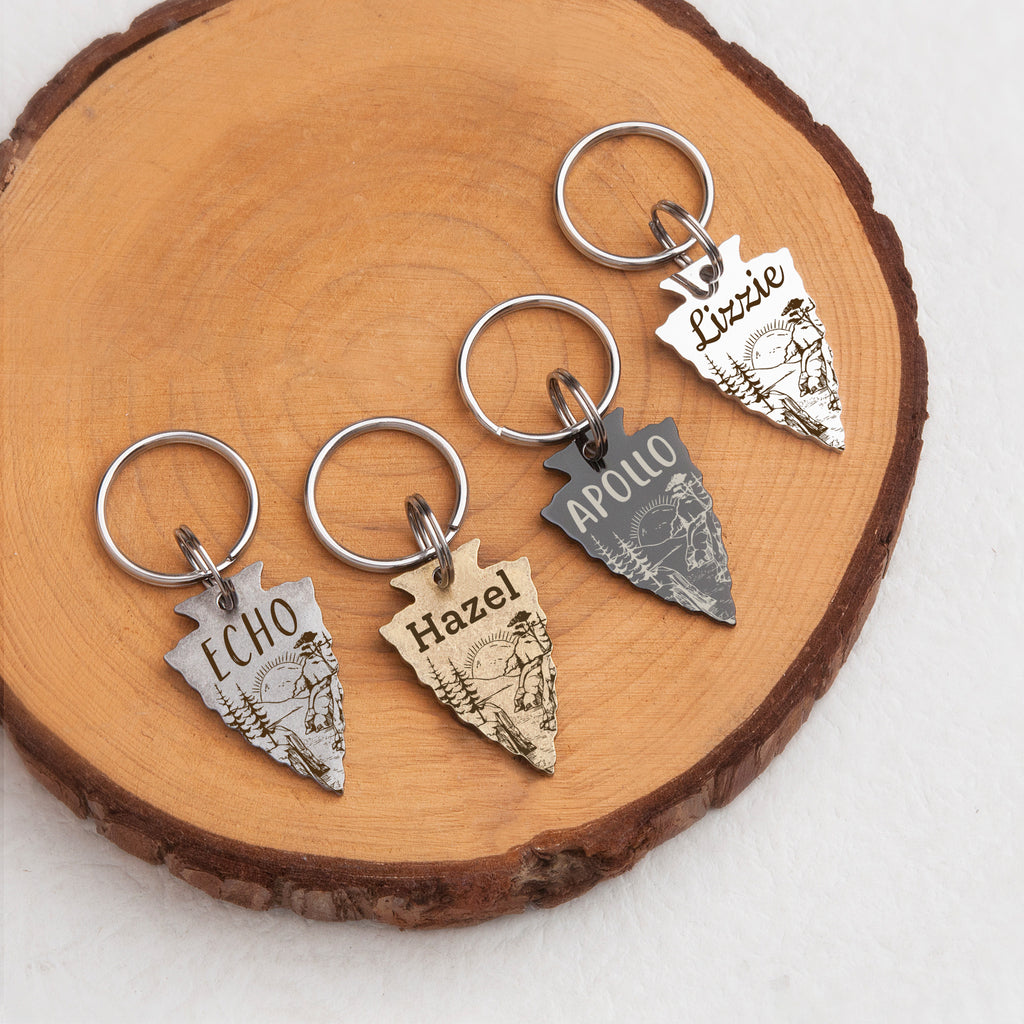 Arrowhead Mountain Sunset Pet ID Dog Tag