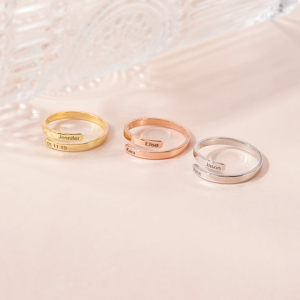 Custom Two Layer Wrap Ring