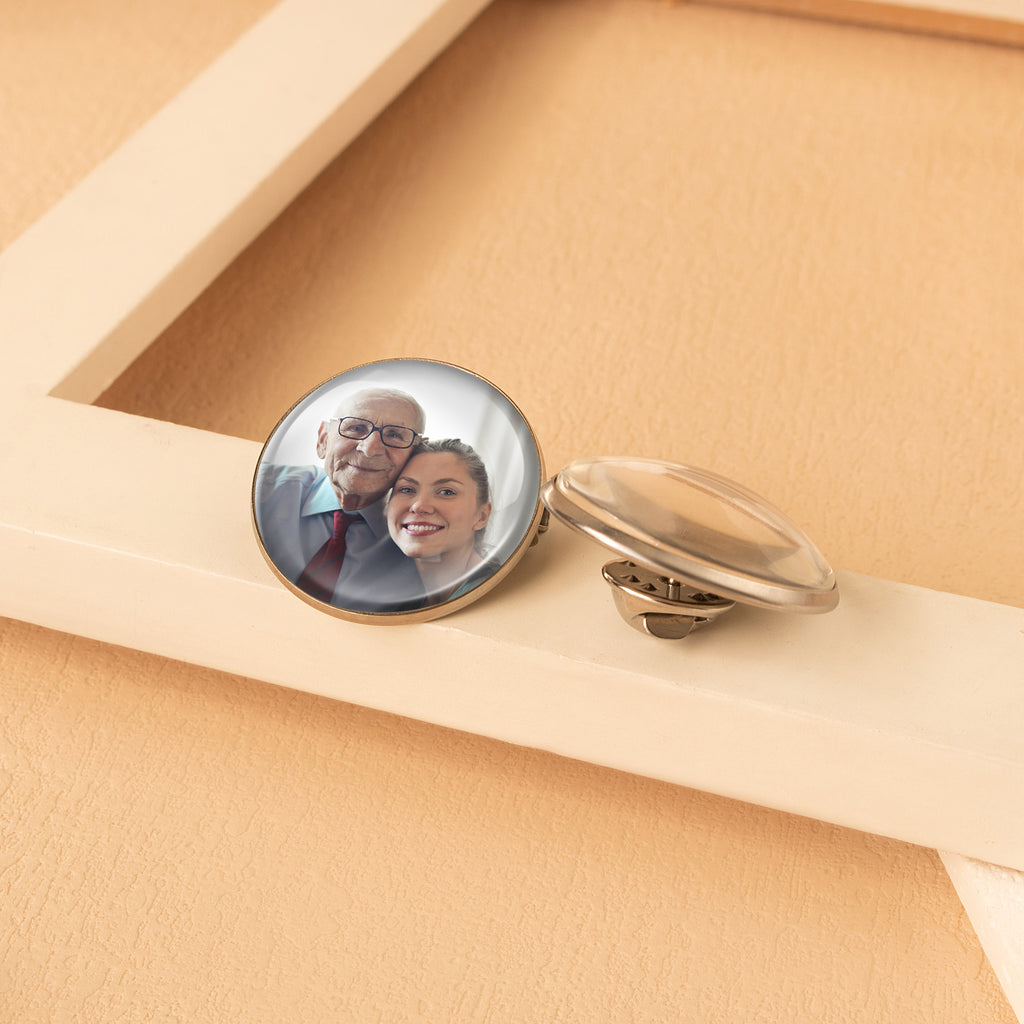 Custom Round Photo Pin