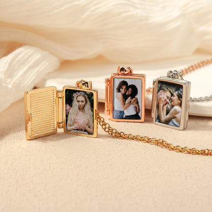 Personalized Locket-Style Picture Necklace