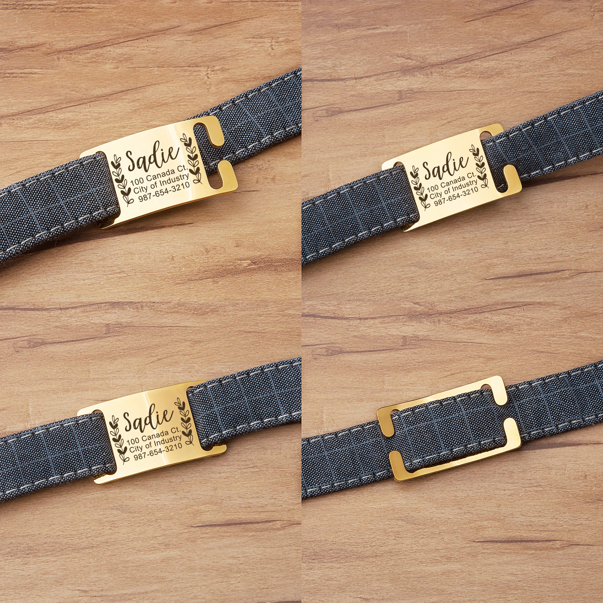 Slide-On Pet ID Tag with Designs