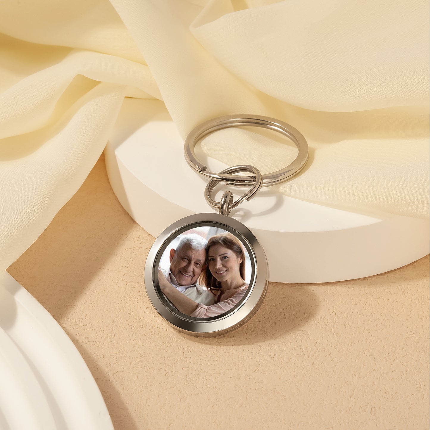 Photo Locket Key Chain