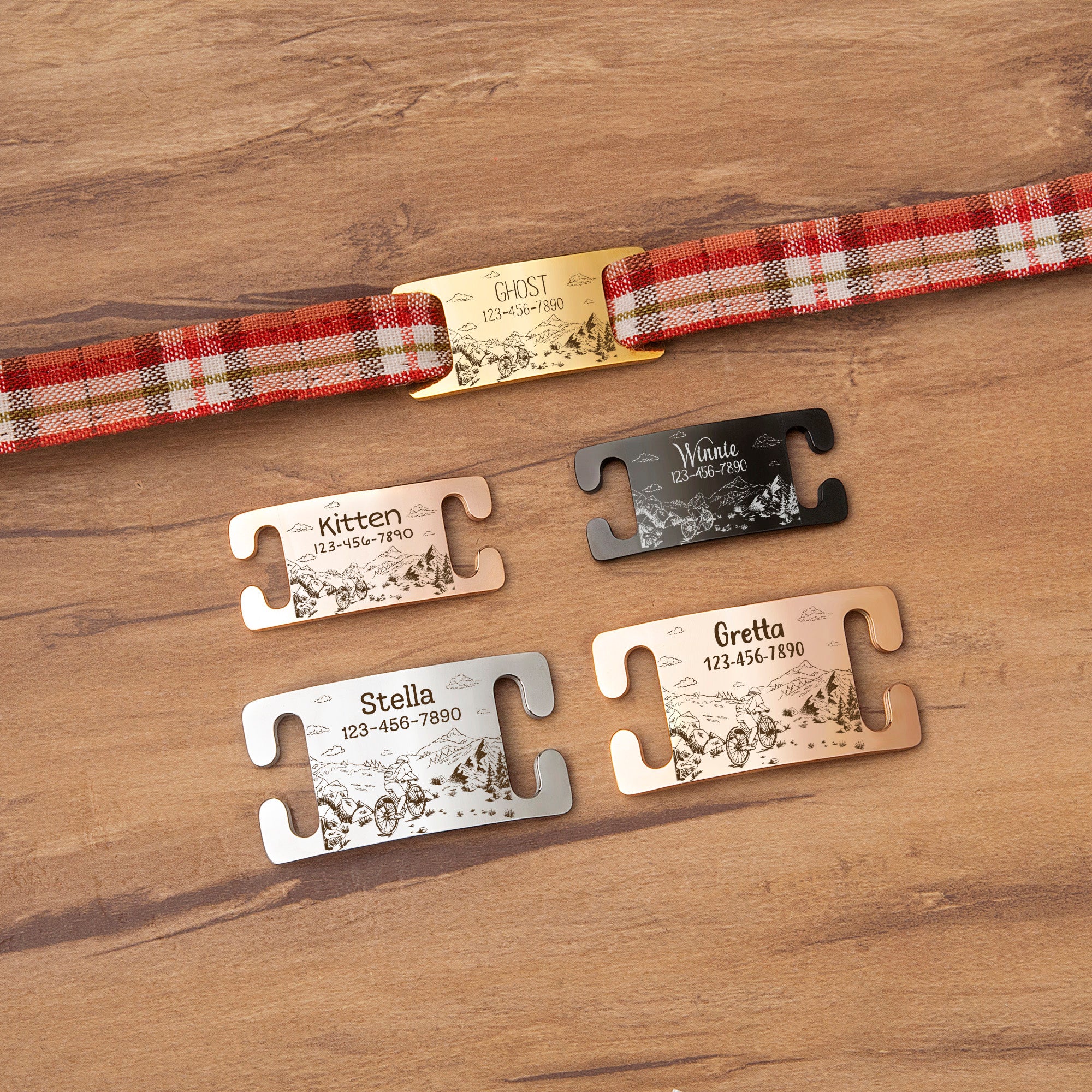 Outdoor Biking Slide-On Pet ID Tag