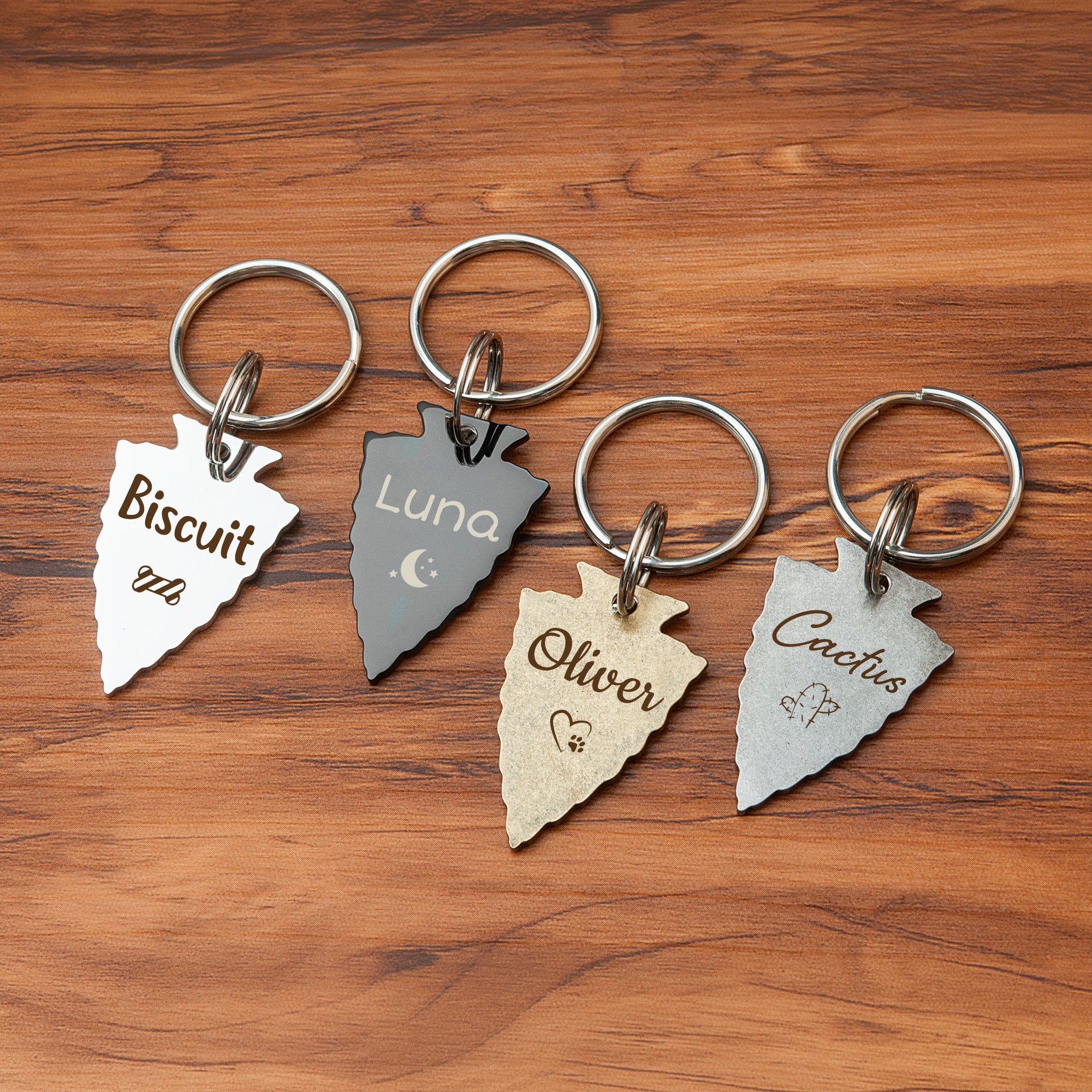Custom Arrowhead Pet ID Dog Tag