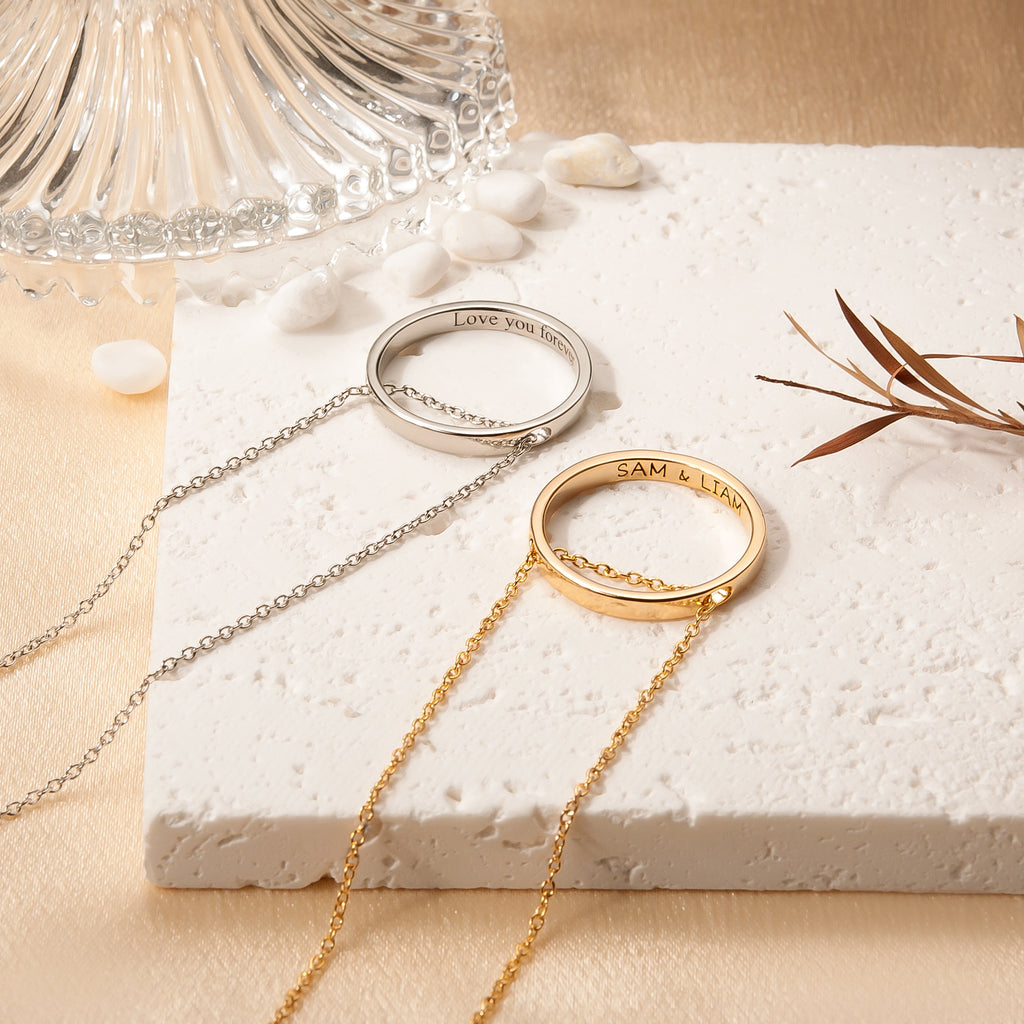Personalized Ring Necklace