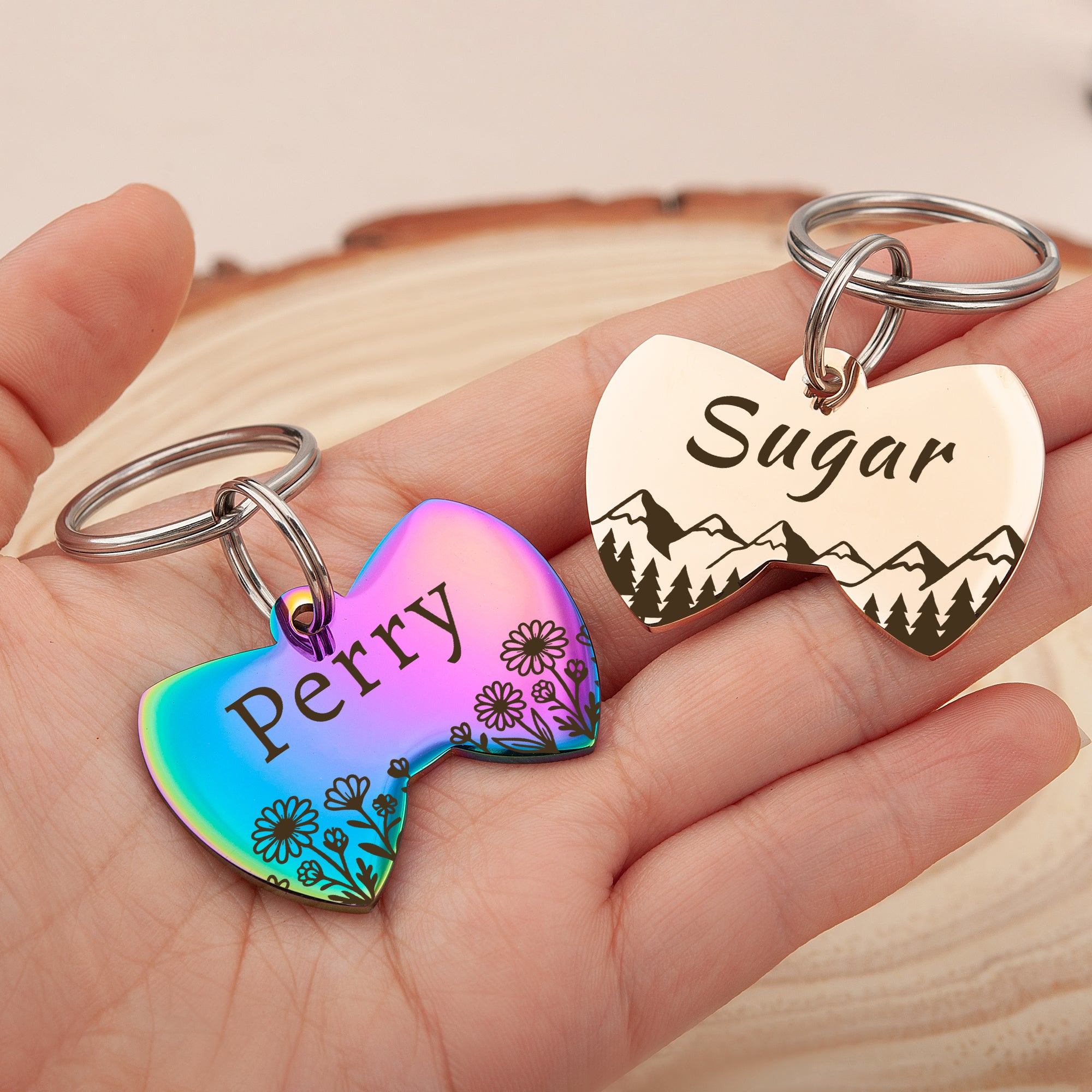 Personalized Bow Tie Stainless Steel Pet ID Tag
