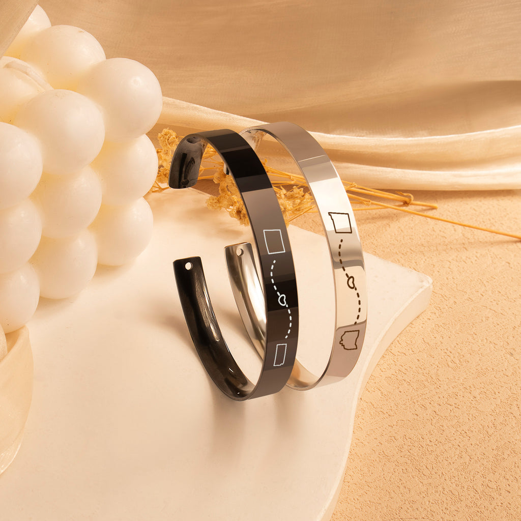 Long Distance 8mm Cuff Bangle