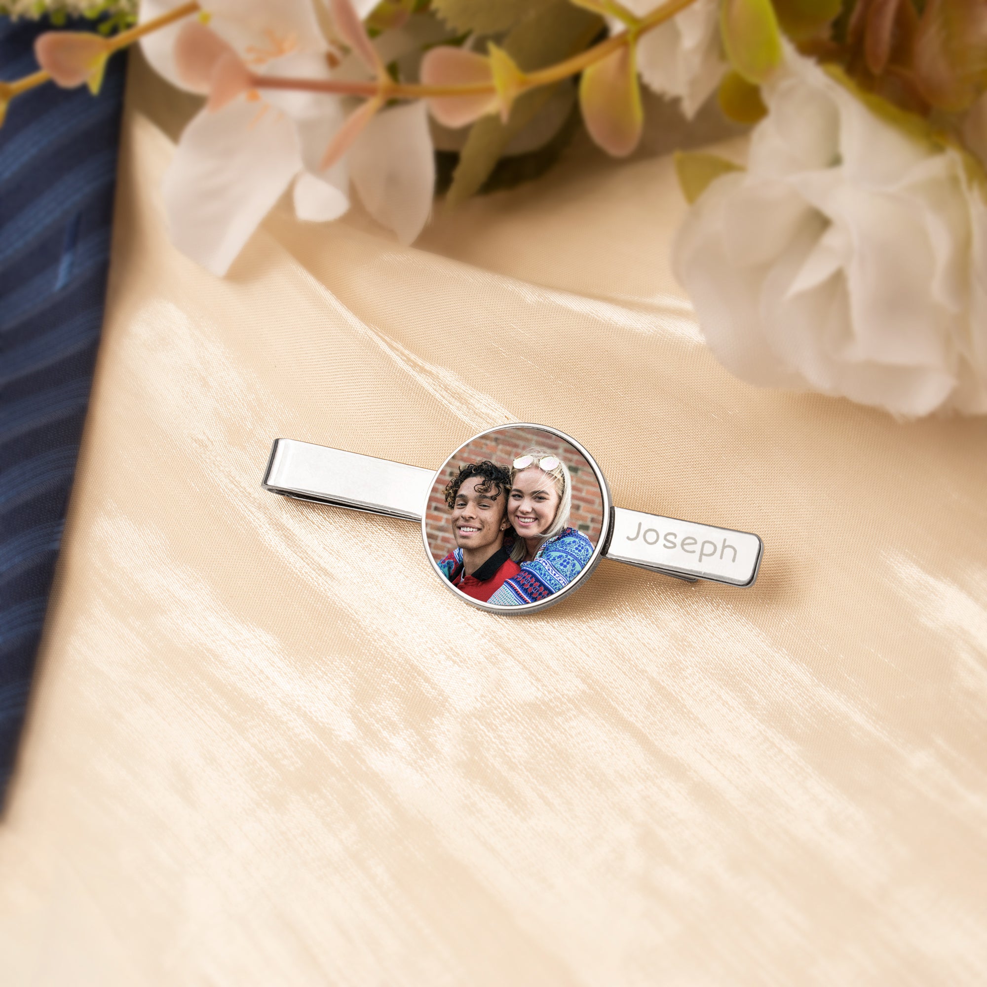 Men's Custom Photo Tie Clip