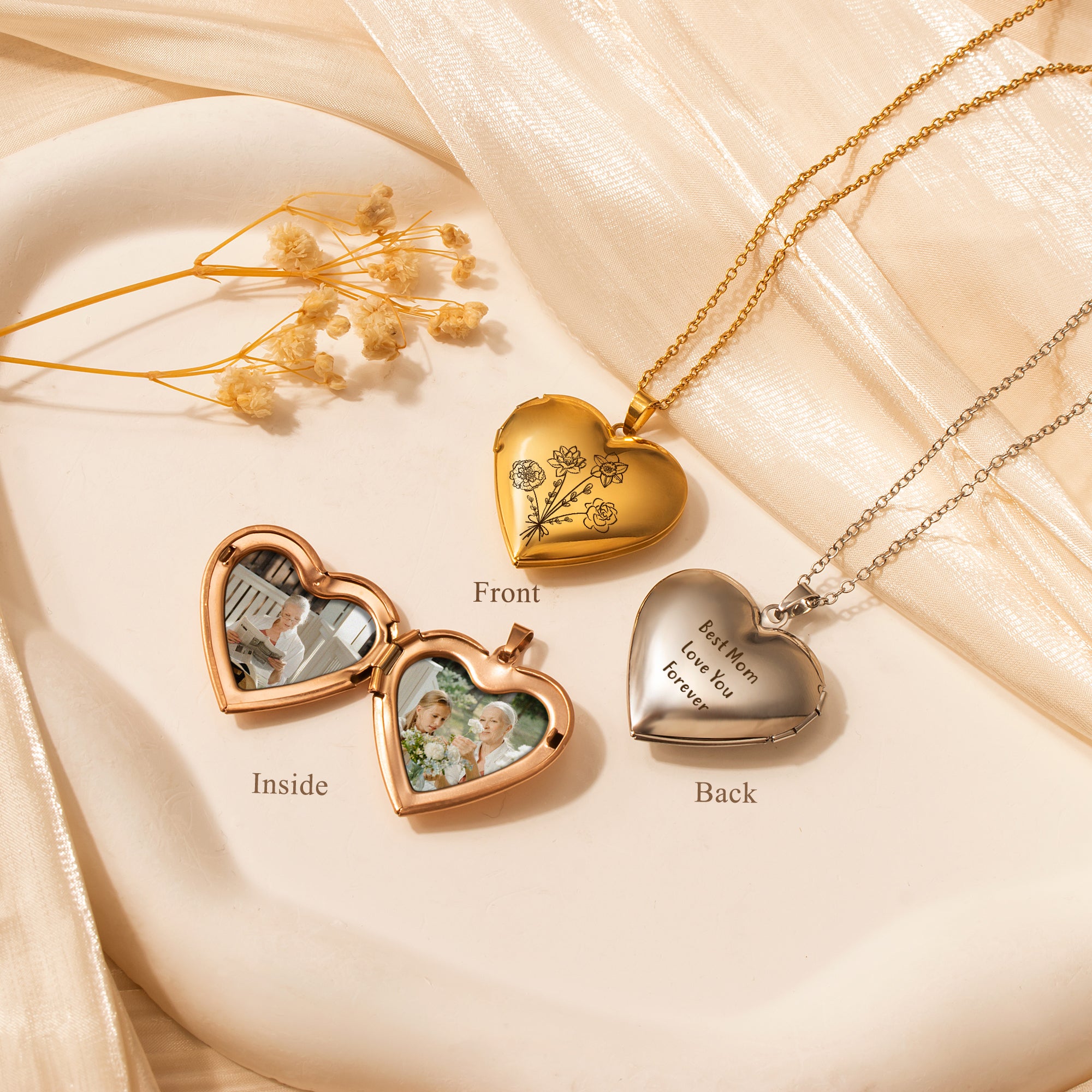 Build Your Own Bouquet Locket Necklace