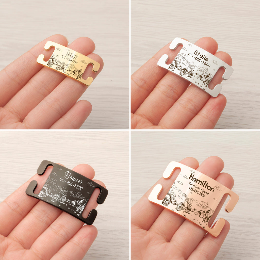 Outdoor Biking Slide-On Pet ID Tag