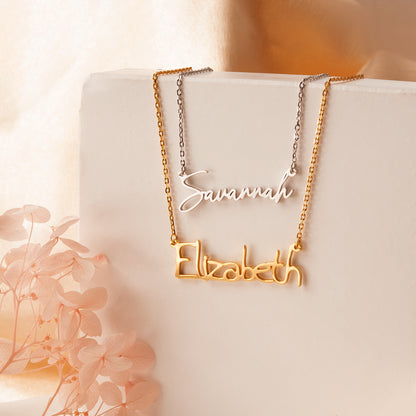 Personalized Signature Name Necklace