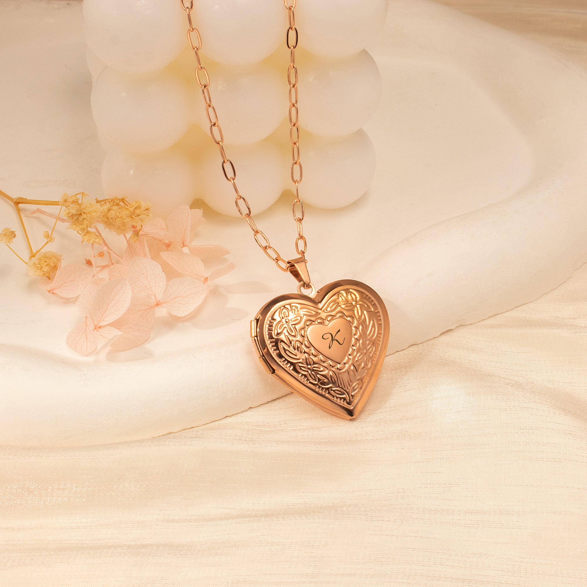 Raise Heart Photo Heart Pet Memorial Locket Necklace