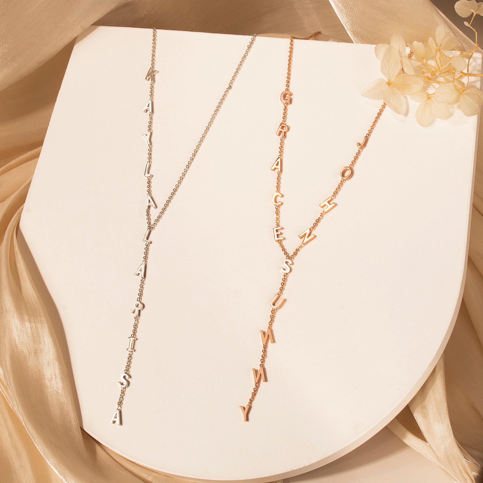 Custom Lariat Name Necklace