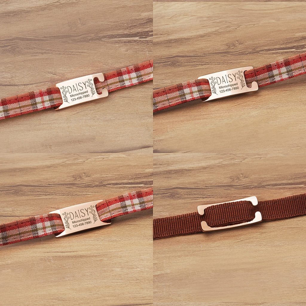 Slide-On Pet ID Tag with Designs